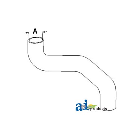 A & I Products Radiator Hose, Upper 12" x2" x4" A-330033901